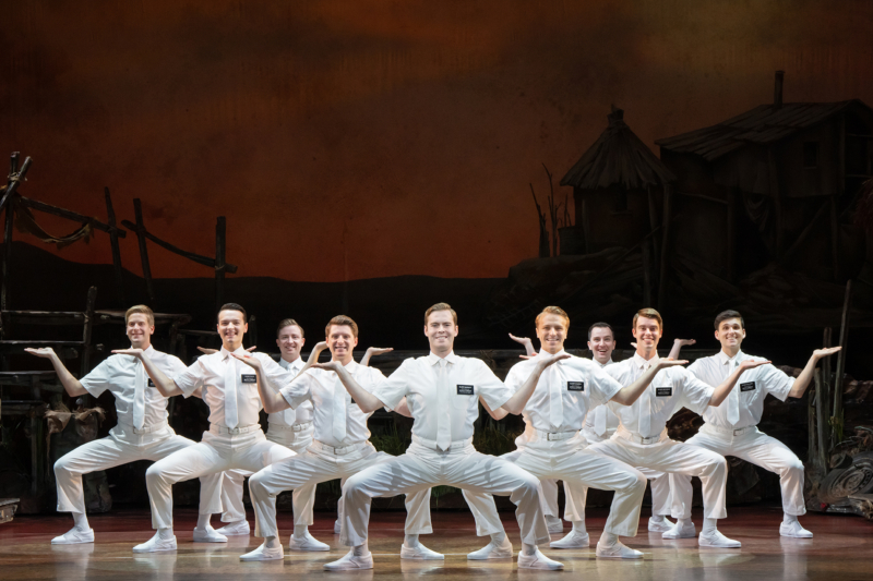 Craig Franke and company in THE BOOK OF MORMON North American tour