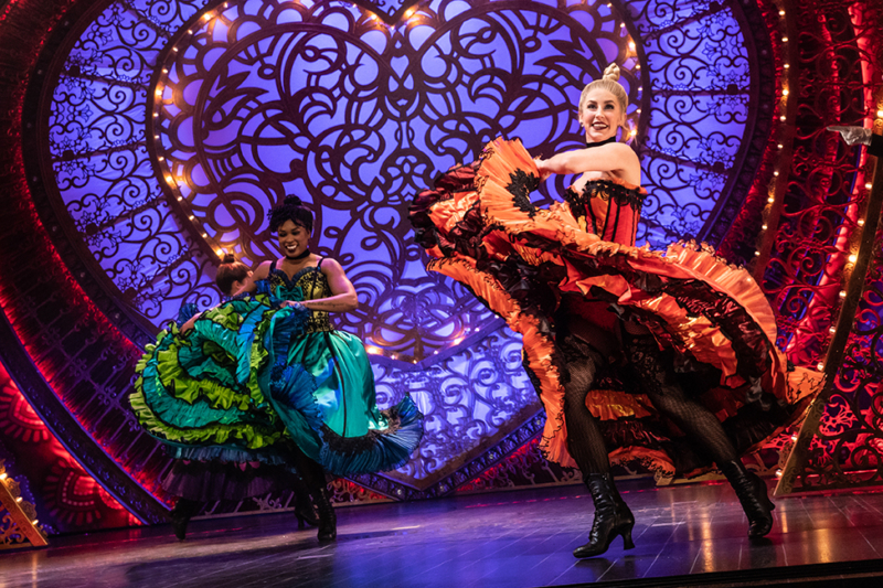 Adéa Michelle Sessoms and Jennifer Wolfe in the North American Tour of Moulin Rouge! The Musical, Photo by Matthew Murphy and Evan Zimmerman for MurphyMade