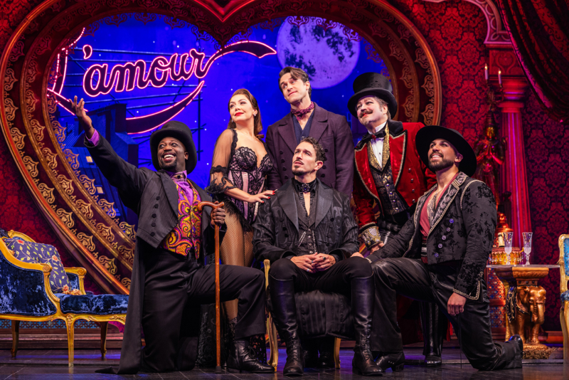 The cast of the North American Tour of Moulin Rouge! The Musical, photo by Matthew Murphy and Evan Zimmerman for MurphyMade