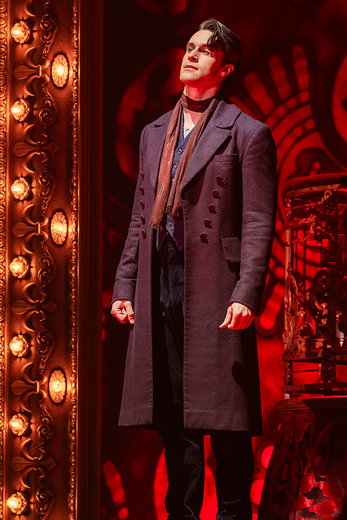 Christian Douglas as Christian in the North American Tour of Moulin Rouge! The Musical, Photo by Matthew Murphy and Evan Zimmerman for MurphyMade