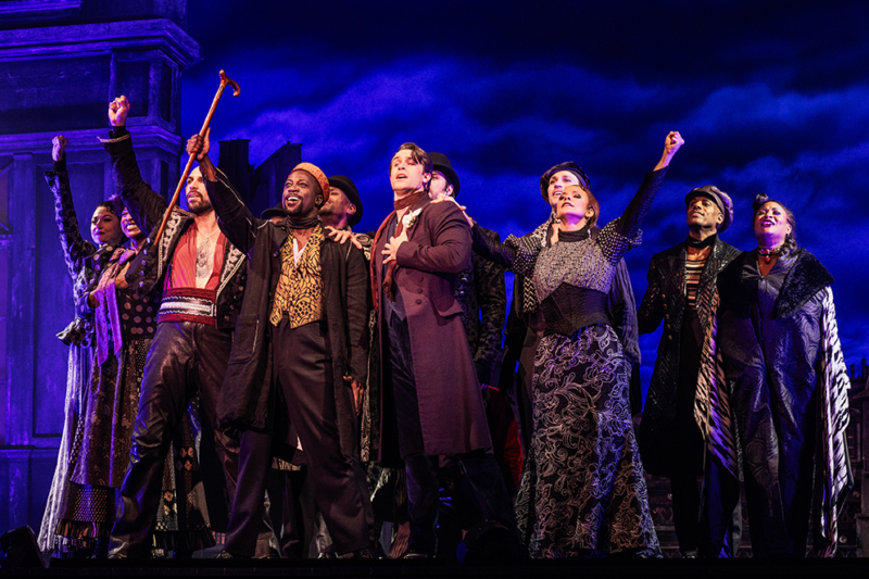 The cast of the North American Tour of Moulin Rouge! The Musical, Photo by Matthew Murphy and Evan Zimmerman for MurphyMade